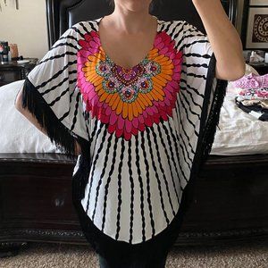 Trina Turk Flowy Caftan Dress